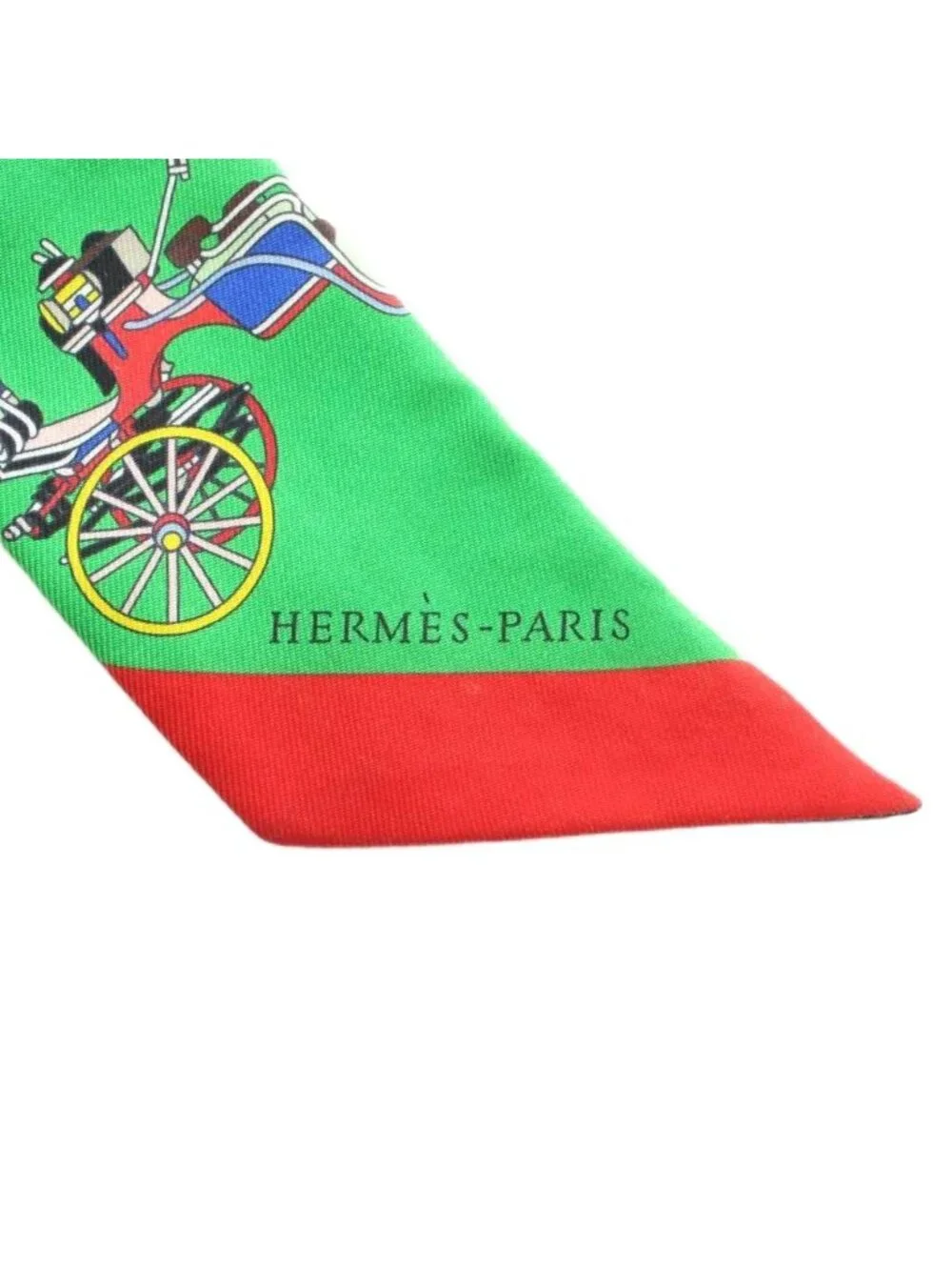 Hermes Voitures Exquises Exquisite Carriage Scarf Silk Multicolor - Picture 6 of 6
